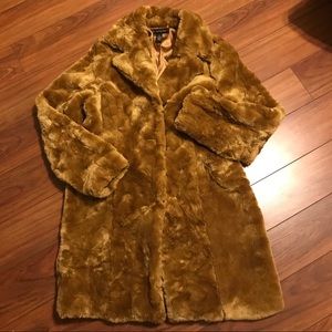 INC International Concepts Faux fur coat